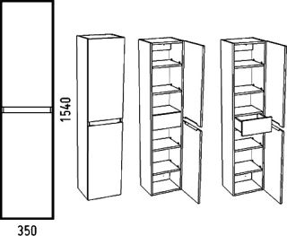 Пенал Corozo Альтаир 35см белый SD-00000504